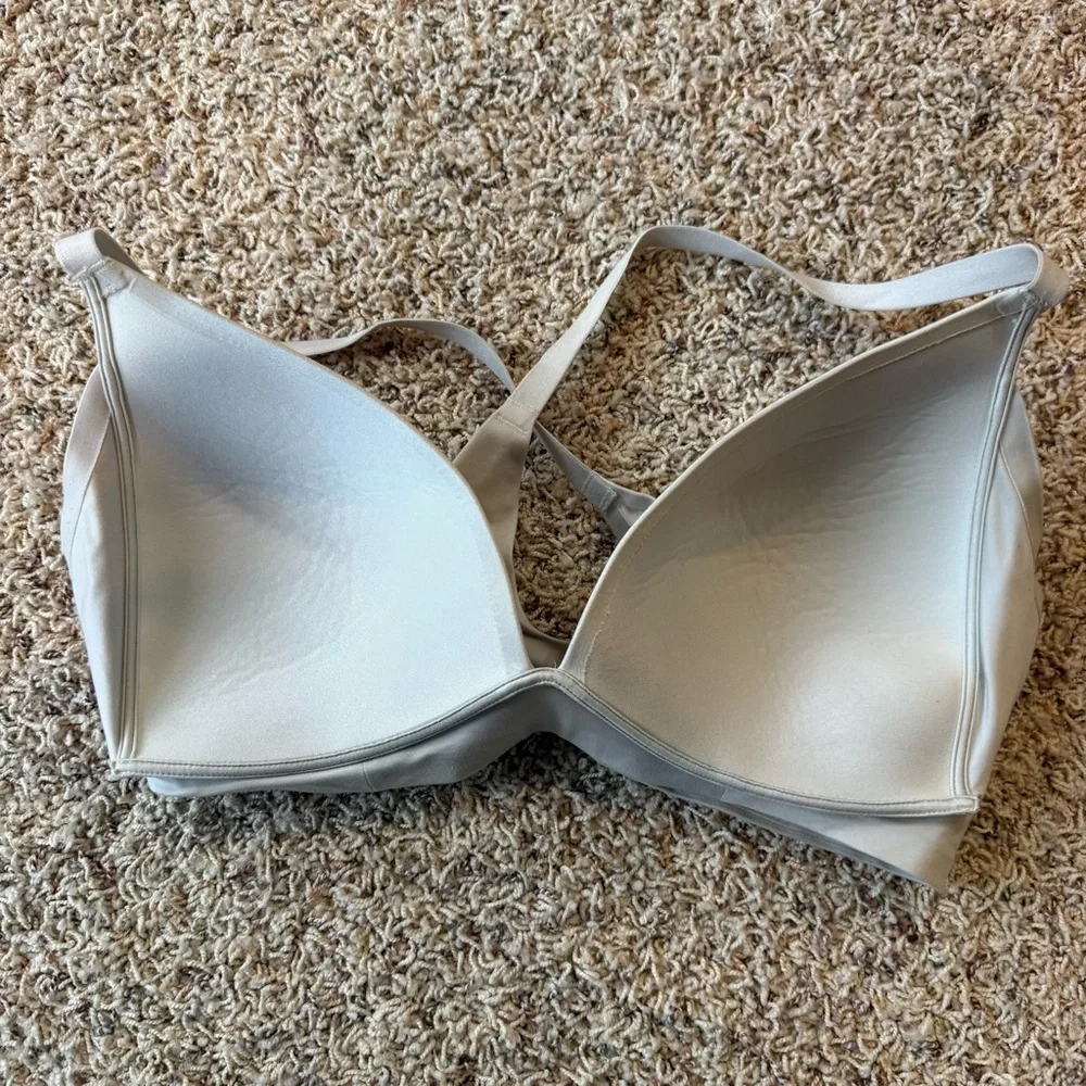 Aerie Sunnie Wireless Comfort Bra Size 34DD Platinum Silver - Picture 5 of 7